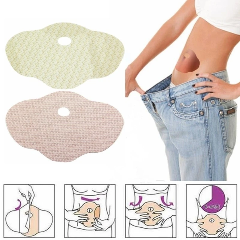 5 Pcs Korea Cosmetic Belly Slimming Patch Fat Burner Loss Weight Non-woven fabrics Tablet