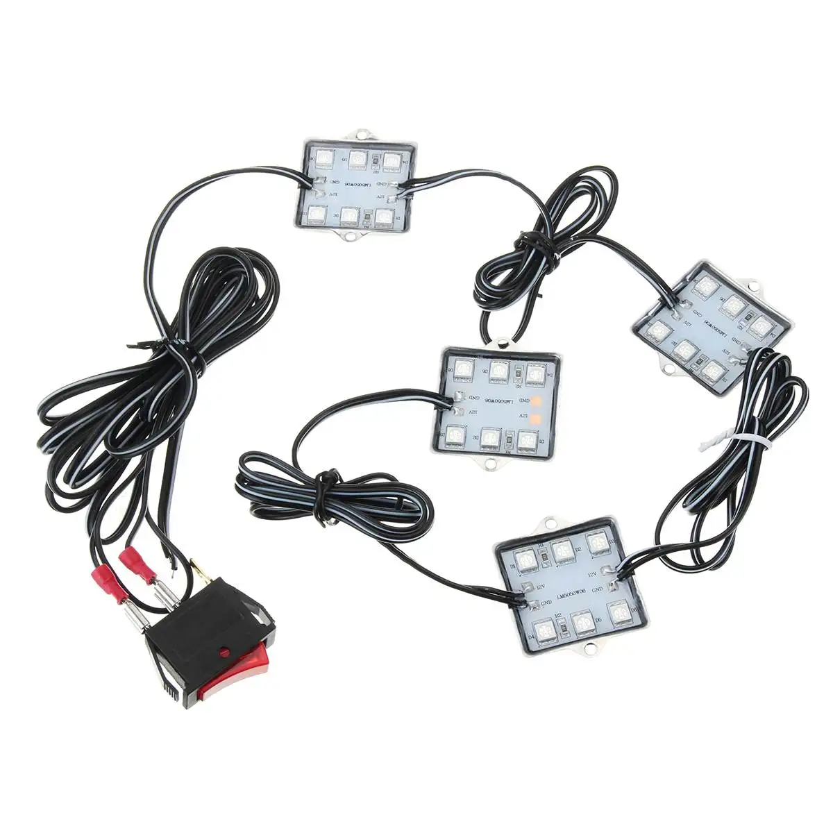 8 шт. 48LED Водонепроницаемая подсветка салона автомобиля Комплект осветительной системы 6000 K для Chevy Dodge GMC пикап белый/красный/синий/зеленый