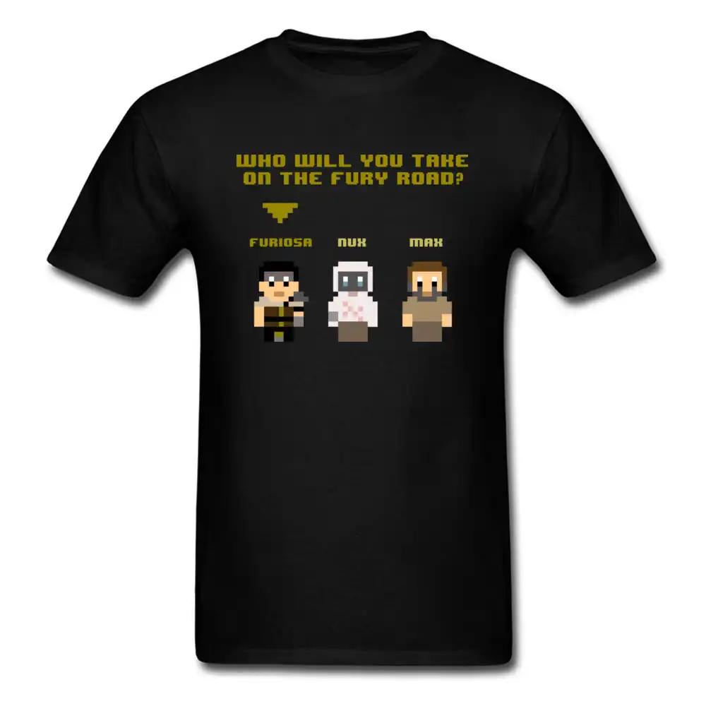 8 Bit Jalan Kemarahan Kartun T Shirt Untuk Orang Gila Pria Keren Hitam Puncak Lucu Alami Kain Katun Leher O T Shirt Grosir T Shirt AliExpress