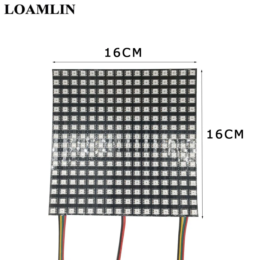 APA102 RGB полноцветная волоконная плата IP30 светодиодная матричная панель 256 пикселей DC5V вход APA102 светодиодный дисплей 16X16 8X32