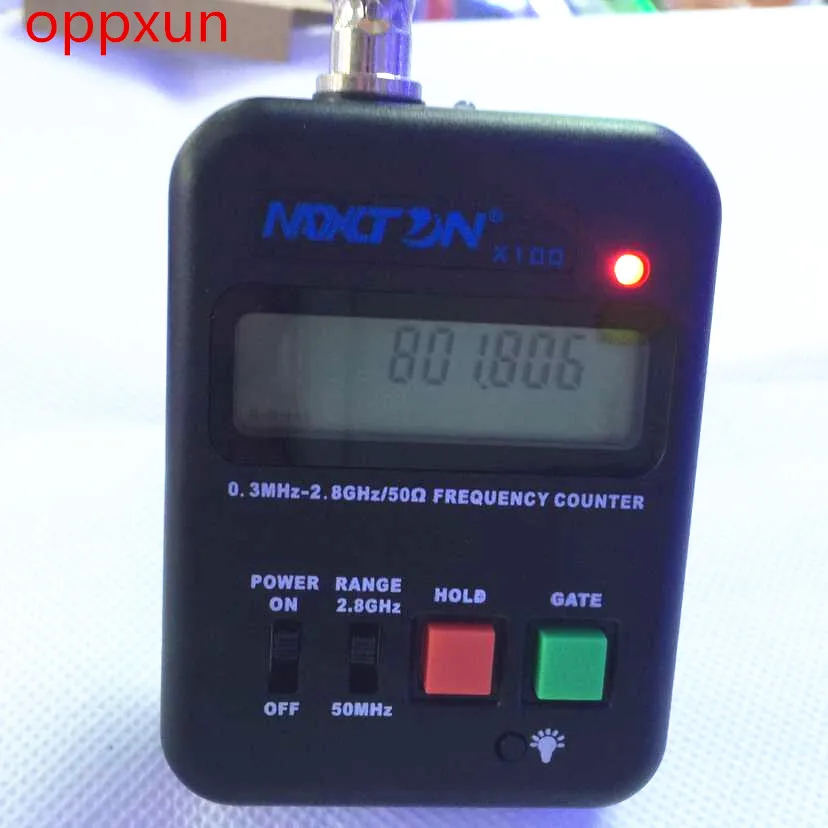 

OPPXUN Walkie Talkie Frequency Counter 0.3MHz-2.8GHz for Two Way Radio Wireless Electronic Equipment MAXTON X100 Handheld