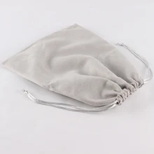 5 шт./лот 20*25 см двухсторонняя Замшевая сумка с логотипом, рисунком по индивидуальному заказу мешочек на шнурке сумка Рождественский подарок сумка