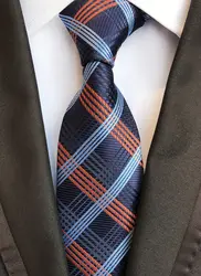 8 см дизайнер Для мужчин формальные галстук оптовая продажа модные пледы сетки галстук