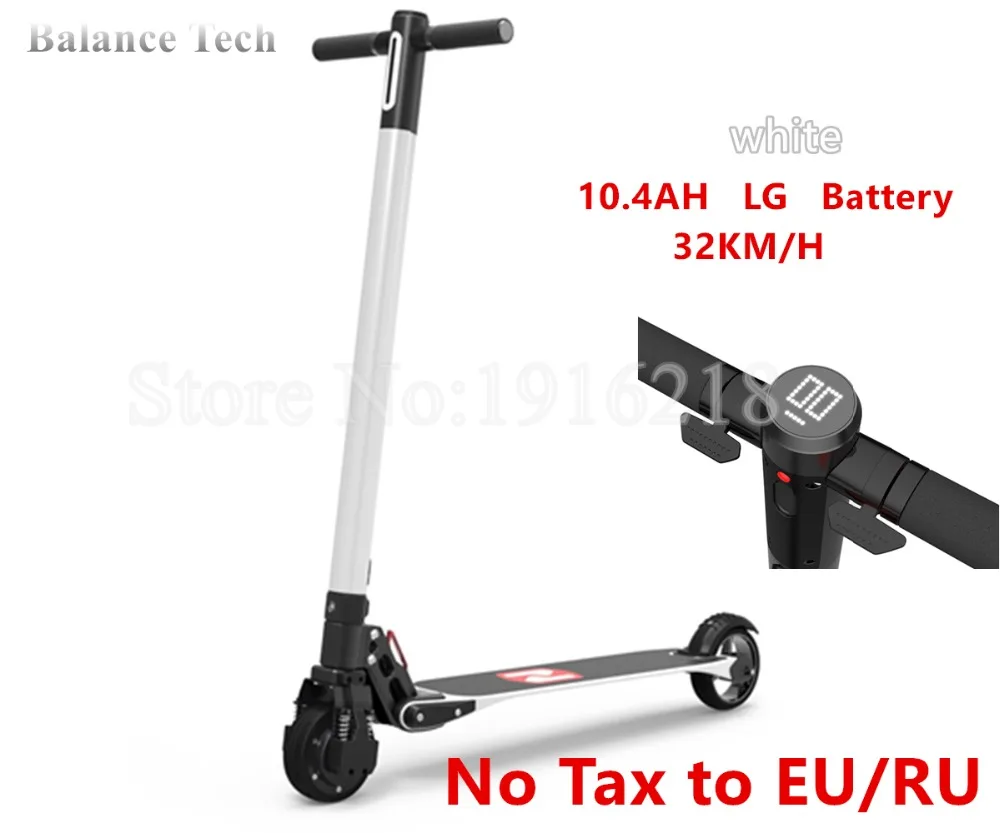 

Smart Electric Kick Scooter Foldable Lightweight Long Skateboard 30 KM Mileage Electric Scooter LG Battery Scooter