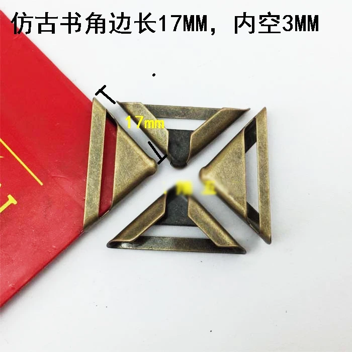 

Free shipping metal book corner bronze photo album corner scrapbooking proctection decorative corner 100pcs/lot