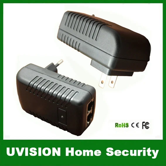 Surveillance CCTV Security 48V 0.5A POE Wall Plug POE Injector