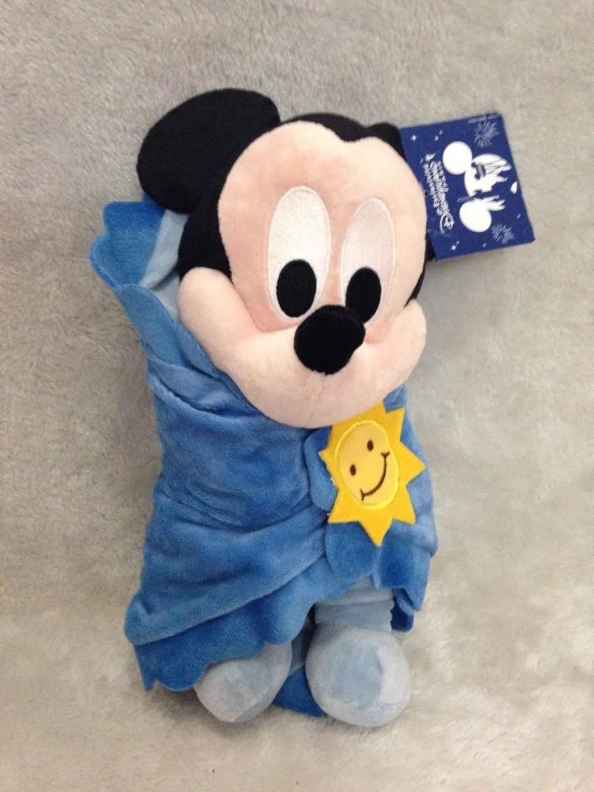 Baby Mickey Mouse in a Blanket Plush Doll 30cm Mickey Mouse Plush Toys