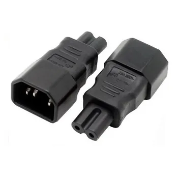 

Free shipping AC adapter convert IEC C13 to C7 power adapter C14/C7 IEC C8 to C14 plug adapter IEC Female to Male #WPT605