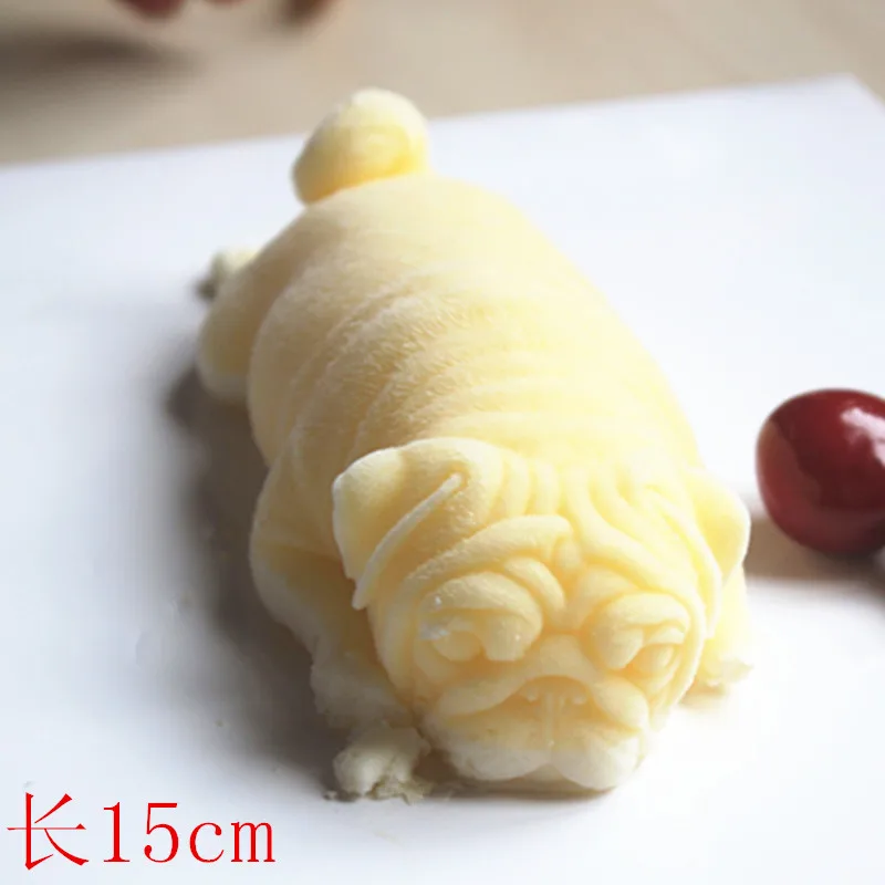 

DIY 3D Dog Soap Mold Pudding Chocolate Cake Decorating Silicone Soap Molds