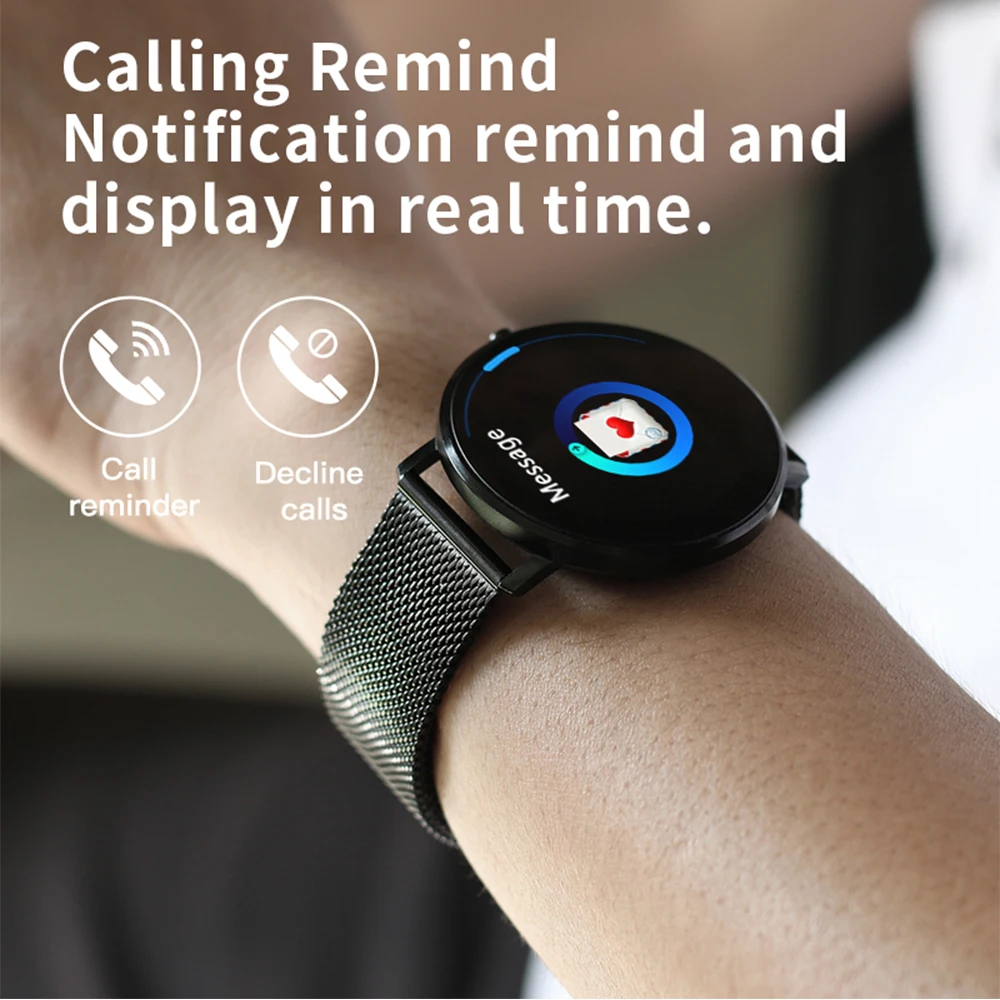 Makibes L6 Smart Watch DIY Watch Screen Call/Message Reminder IP68 Waterproof 1.22\