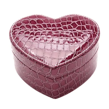 

Heart Wedding Flannel Earrings Ring Box Jewelry Display Case Gift Boxes Amazing New New