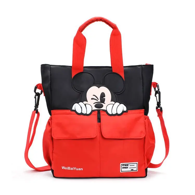 Mickey Handbag Nylon Women Bag Cute Large Capacity Female Shoudler Bag Kids Girl Boy Crossbody Bag Tote Bolsa Feminina - Цвет: 2