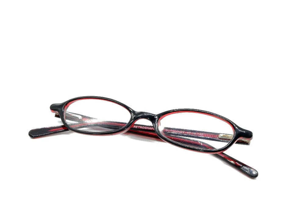 Ультраузкая темно-Красная дамская оправа для очков на заказ, оптические очки для чтения, фотохромные линзы+ 1+ 1,5+ 2 до+ 8