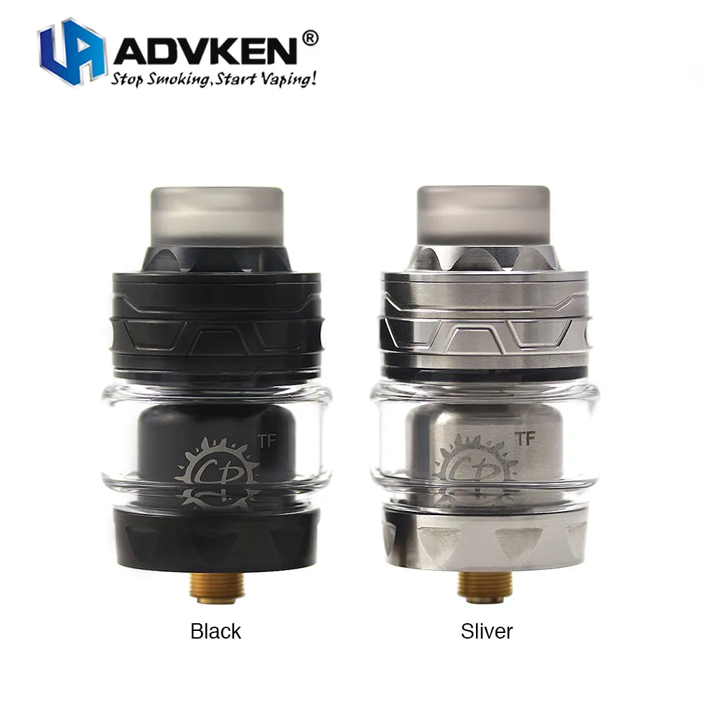 

New Original Advken CP TF RTA 4ml/3ml Single Coil RTA with 24mm Diameter & Slide Top Refilling Design VS Advken MANTA RTA Tank