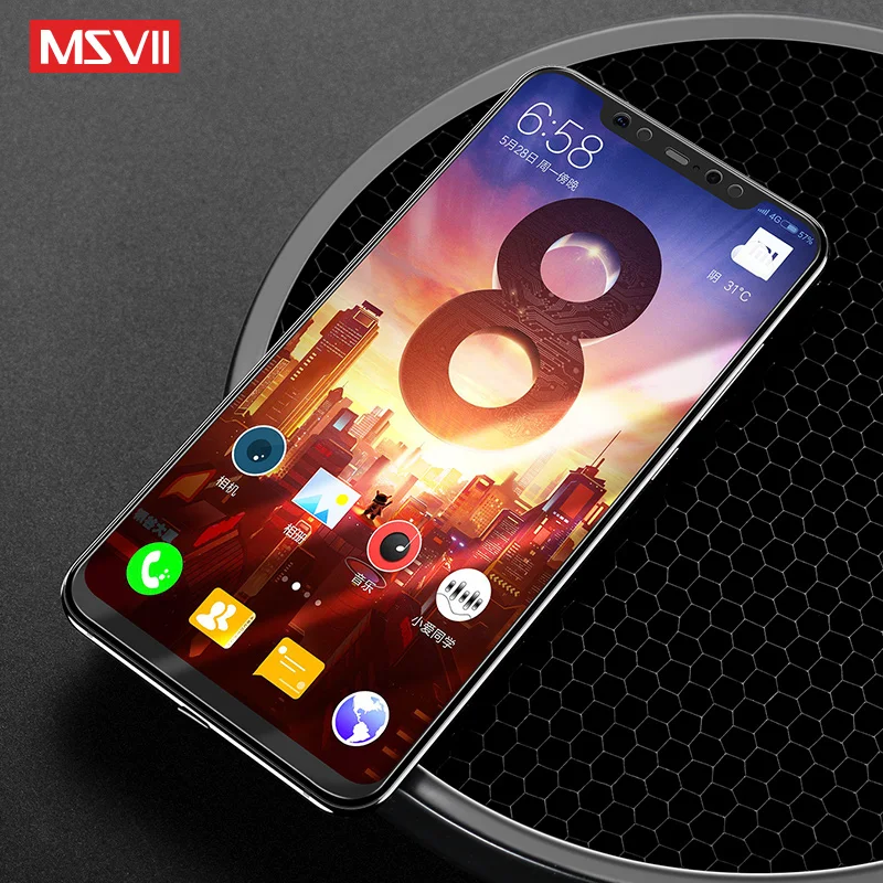 MSVII Защита экрана для Xiaomi Mi8 5D с закругленными краями закаленное стекло SE