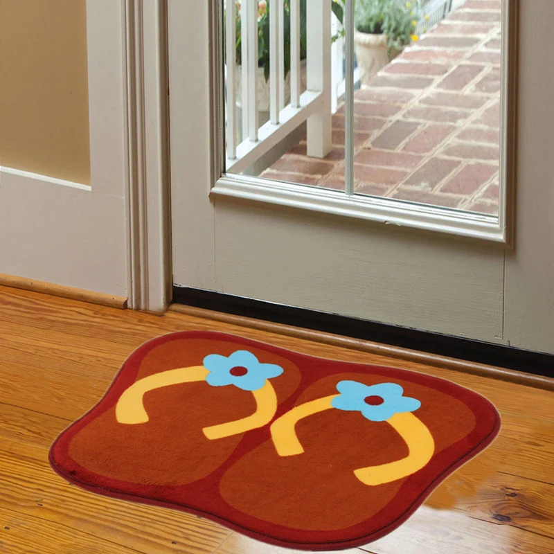 Flip Flop Floor Mats Bedroom Carpet Door Ground Bath Household Rug