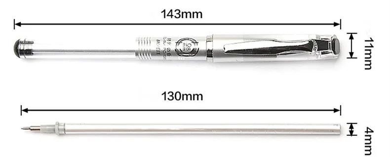 3 шт GENKKY Kawaii канцелярские принадлежности BAOKE гелевая ручка унисекс pc1318 0,28 мм ручка на водной основе тонкая ручка