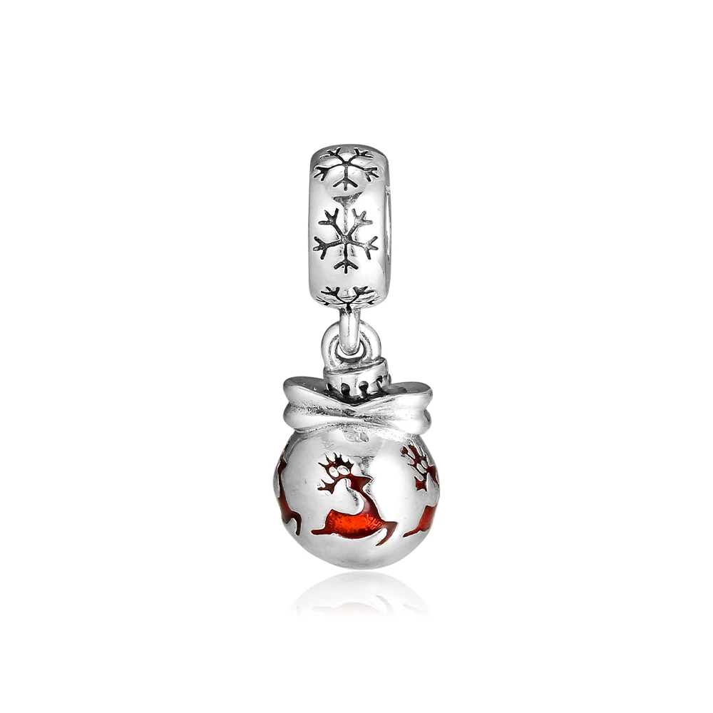 

CKK Fit Pandora Bracelets Prancing Reindeer Charms 925 Original Sterling Silver Charm Beads for Jewelry Making Bead