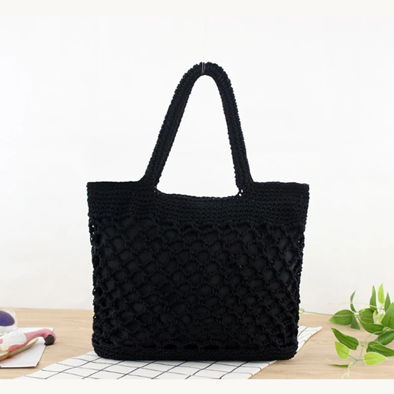 Black Macrame Handbag