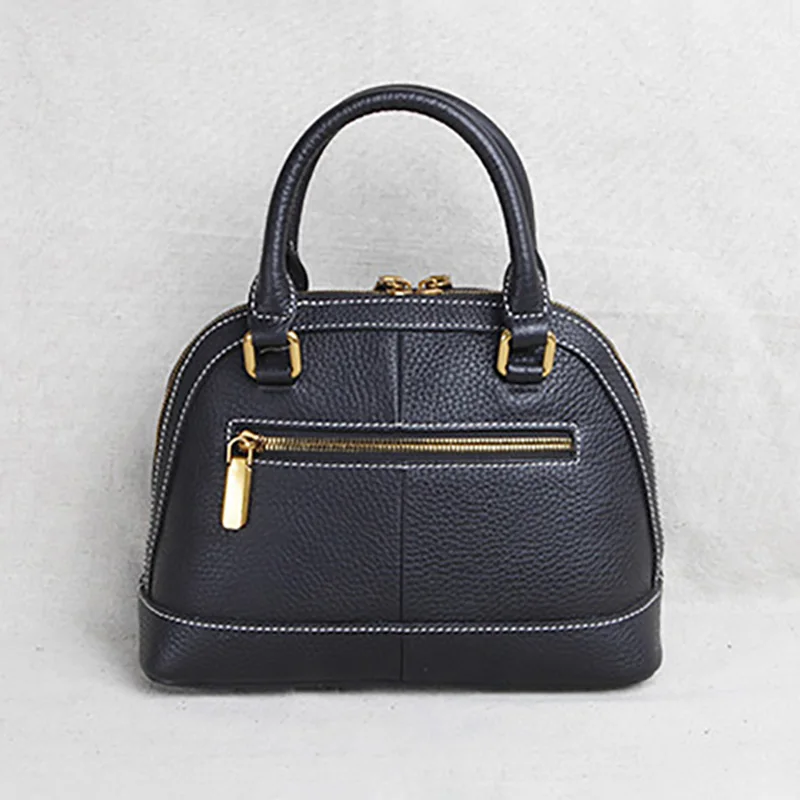 AETOO Handmade leather women's bag, mini small shell bag, head leather