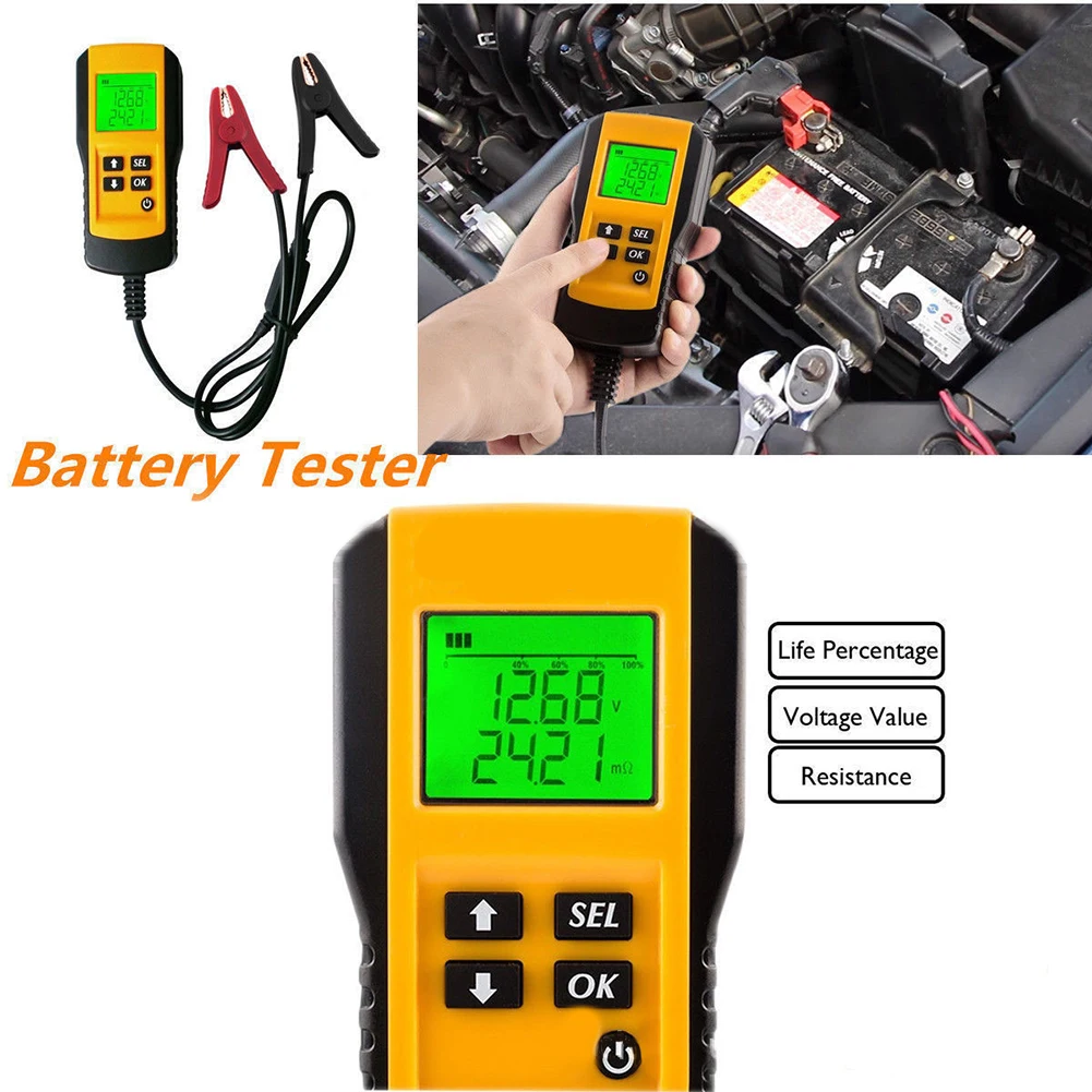 12V Digital Auto Car Vehicle Battery Tester LCD Automotive Digital