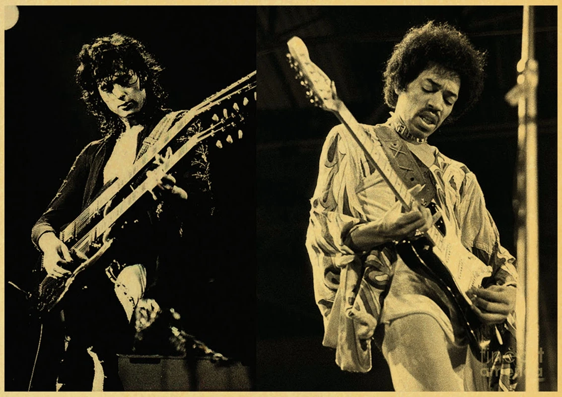 Джеймс Маршалл "Jimi" Hendrix декоративная живопись/Декор стен/Бар плакат/крафт-бумага/Ретро плакат - Цвет: A018
