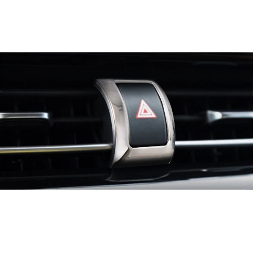 YAQUICKA для Toyota CHR C-HR Автомобильный аварийный светильник переключатель рамка отделка Стайлинг Хром ABS автомобильные аксессуары