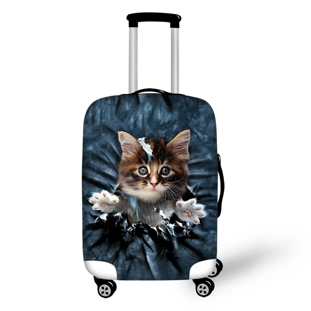 Kawaii Чемодан Обложка Pet кошки собаки защитный чемодан дорожные аксессуары эластичный чехол относятся к 18-30 дюймов Пылезащитная крышка