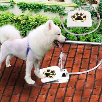 

Pet Fountain Automatic Dog Water Feeder Tyteps Outdoor Pet Activated Drinking Water Fountain Step Spray Foot Water Bottle