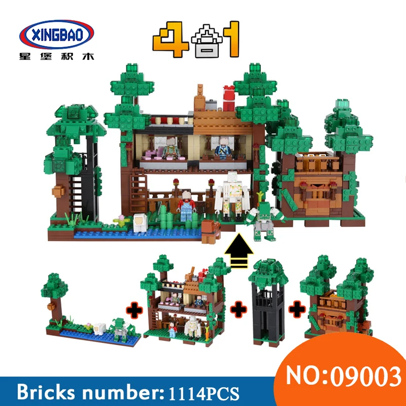 

Xingbao 09003 1114Pcs Creative MOC Series The Mysteries of Base Set Educational Building Blocks Bricks Toys For Children Gifts