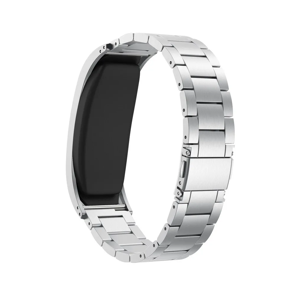 Роскошный ремешок для часов из нержавеющей стали, сменный ремешок для часов Garmin Vivofit 2 - Цвет: Silver