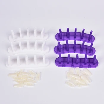 Günstig 3 Stücke Zerlegbare Praxis Abnehmbare Nagel Ausbildung Halter + 10 Stücke Praxis Nagel Tipps Salon Maniküre Nagel Werkzeuge