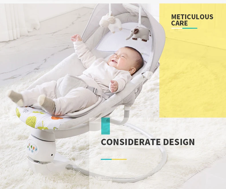 Детское кресло-качалка baby safe электрическая колыбель стул успокаивающий артефакт ребенка спит новорожденный спальный качалка-колыбель