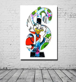 

Graffiti pop art painting street art urban art on canvas Wall pictures for living room home decor wall art Poster and print