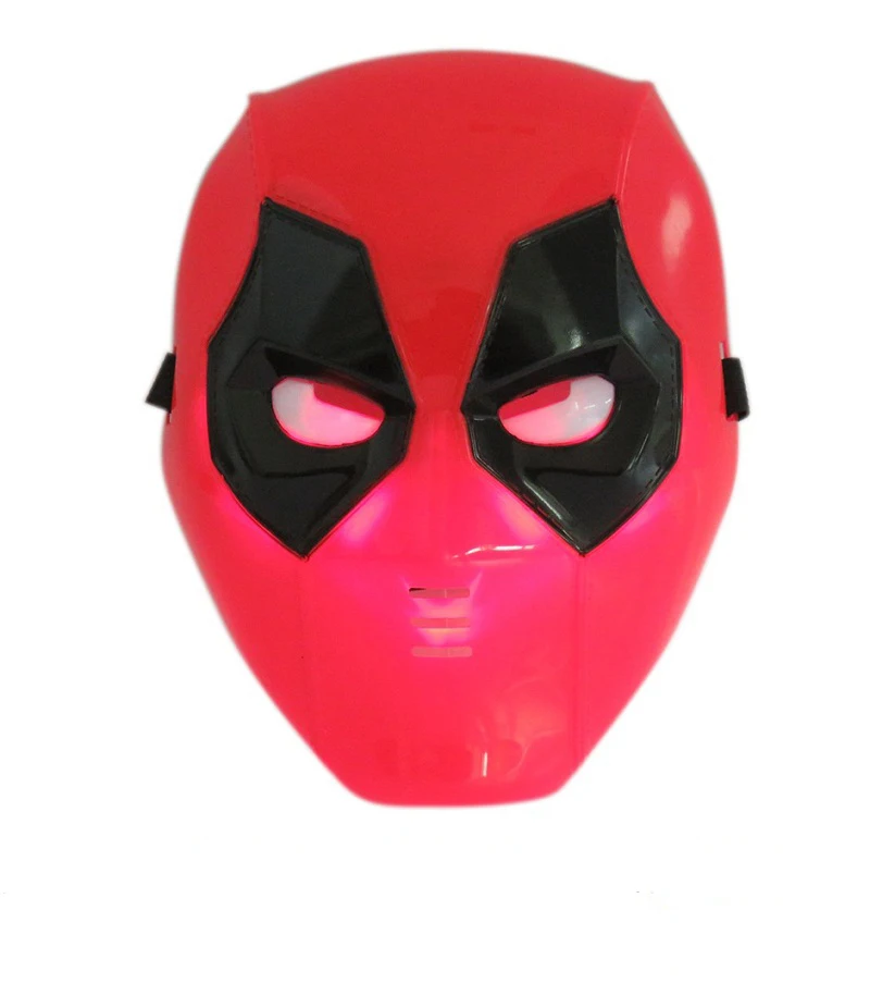 Us 509 5 Offmarvel Movie Deadpool Costume Mask Cosplay For Kids2016 New X Man Deadpool Wolverine Light Mask Performing Props Halloween Gift In - 