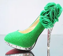 Green Women Pumps Wedding Shoes Glitter Gorgeous Bridal Shoes Sexy Women Shoes Crystal Red Bottom High Heels Womens Shoes Woman цена Green Women Pumps Wedding Shoes Glitter Gorgeous Bridal Shoes Sexy Women Shoes Crystal Red Bottom High Heels Womens Shoes Woman цены онлайн