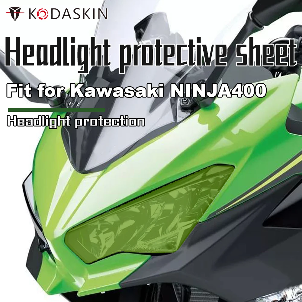 Headlight Screen Protection Cover Lens Protective Cover Fit Fo Kawasaki Ninja400 