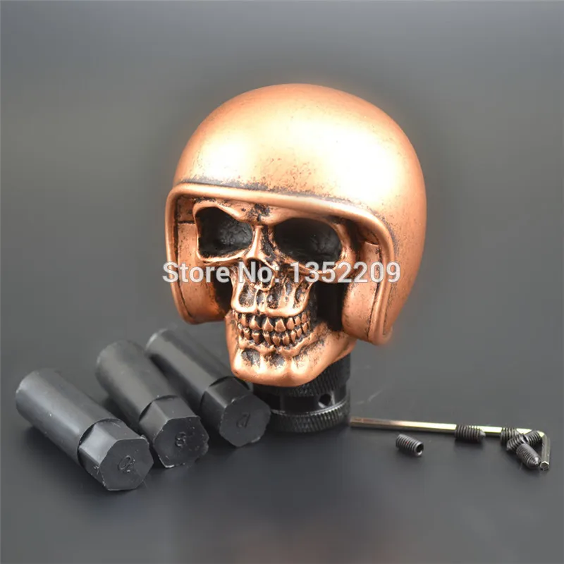 

Universal Brown Skull Car Truck Manual Gear Stick Shift Lever Knob Shifter New
