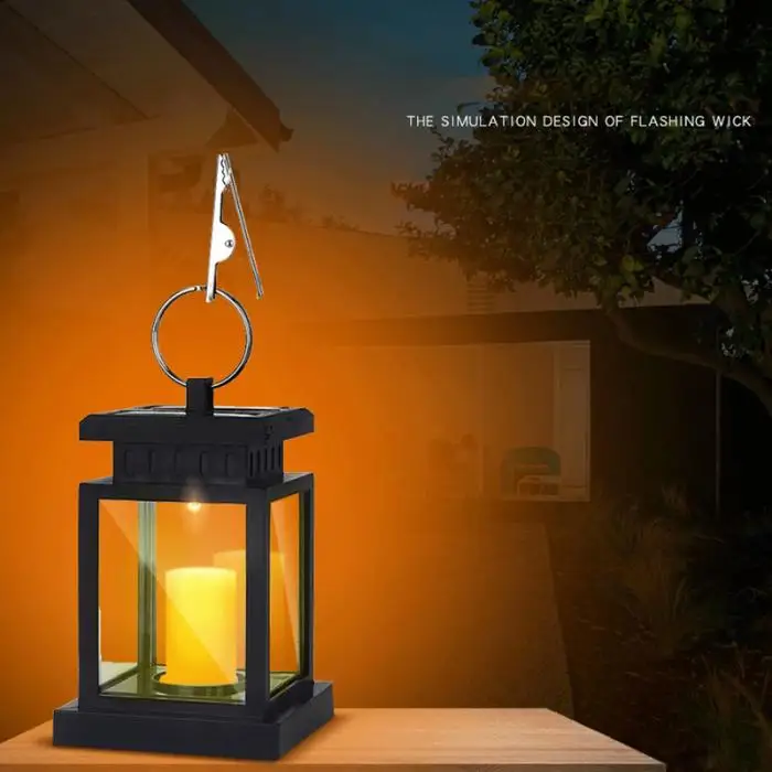 Садовая Солнечная Светодиодная лампа-свеча часы на цепочке свет наружный Декор лампа TSH магазин
