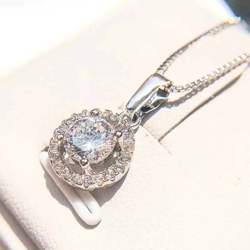 crystal silver wedding necklaces for brides (3)
