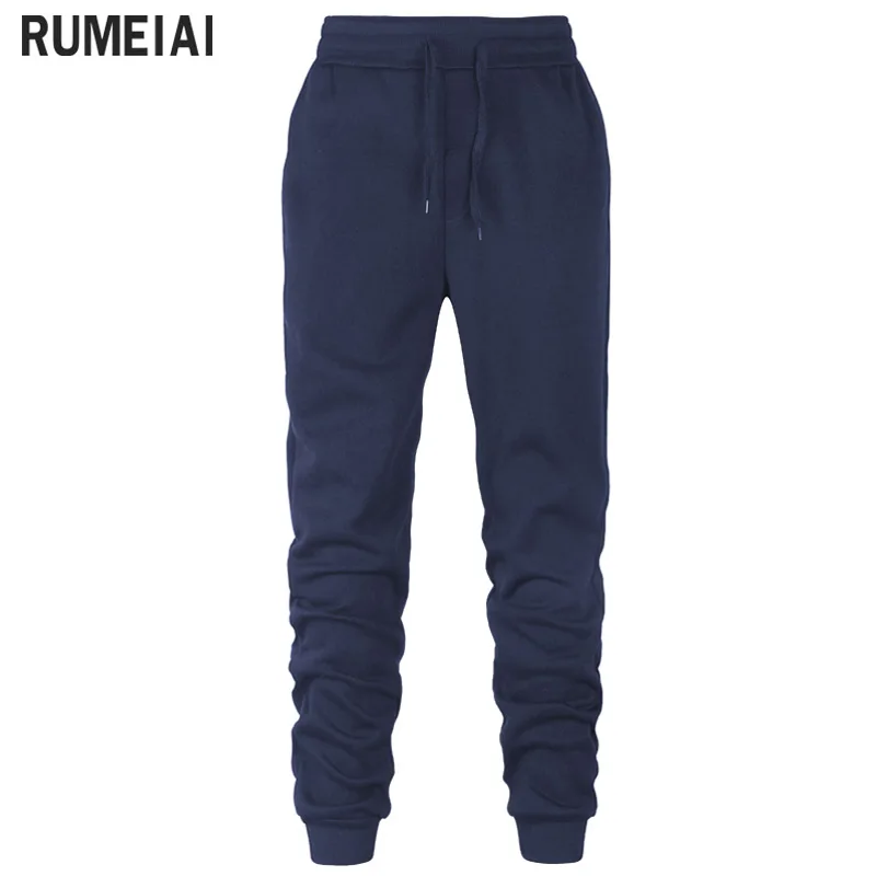 الرجال السراويل جديد أزياء بلون ركض السراويل الذكور عارضة Sweatpants كمال الاجسام اللياقة البدنية السراويل الترنك الرجال عرق السراويل