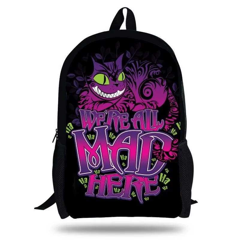 

Alice in Wonderland Anime Printing Backpacks For Girls Large Capacity Bag Pack for Student Mochila School Backpack Kids Rucksack