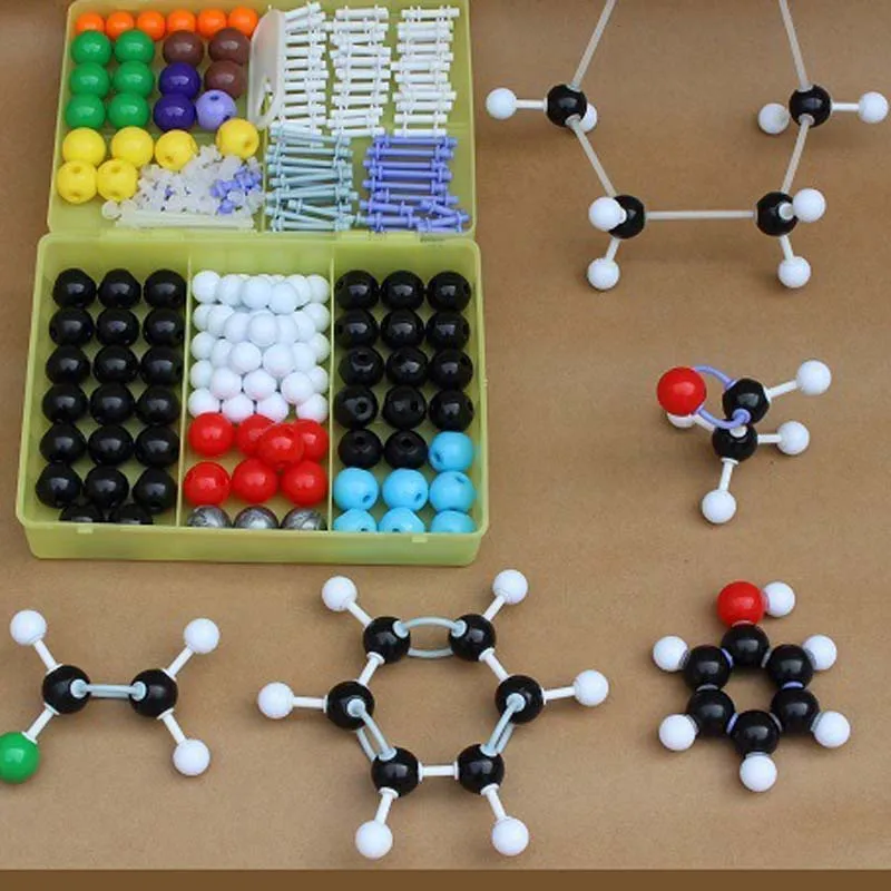 267 шт Молекулярная модель Органическая/неорганическая молекулярная структура модели наборы Подходит для старшеклассников/студентов колледжа/учителя