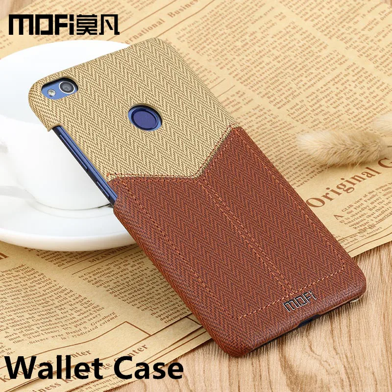 Huawei honor 8 lite case wallet 5.2&quot MOFi P8 Lite 2017 cover hard back card capas original phone | Мобильные телефоны и