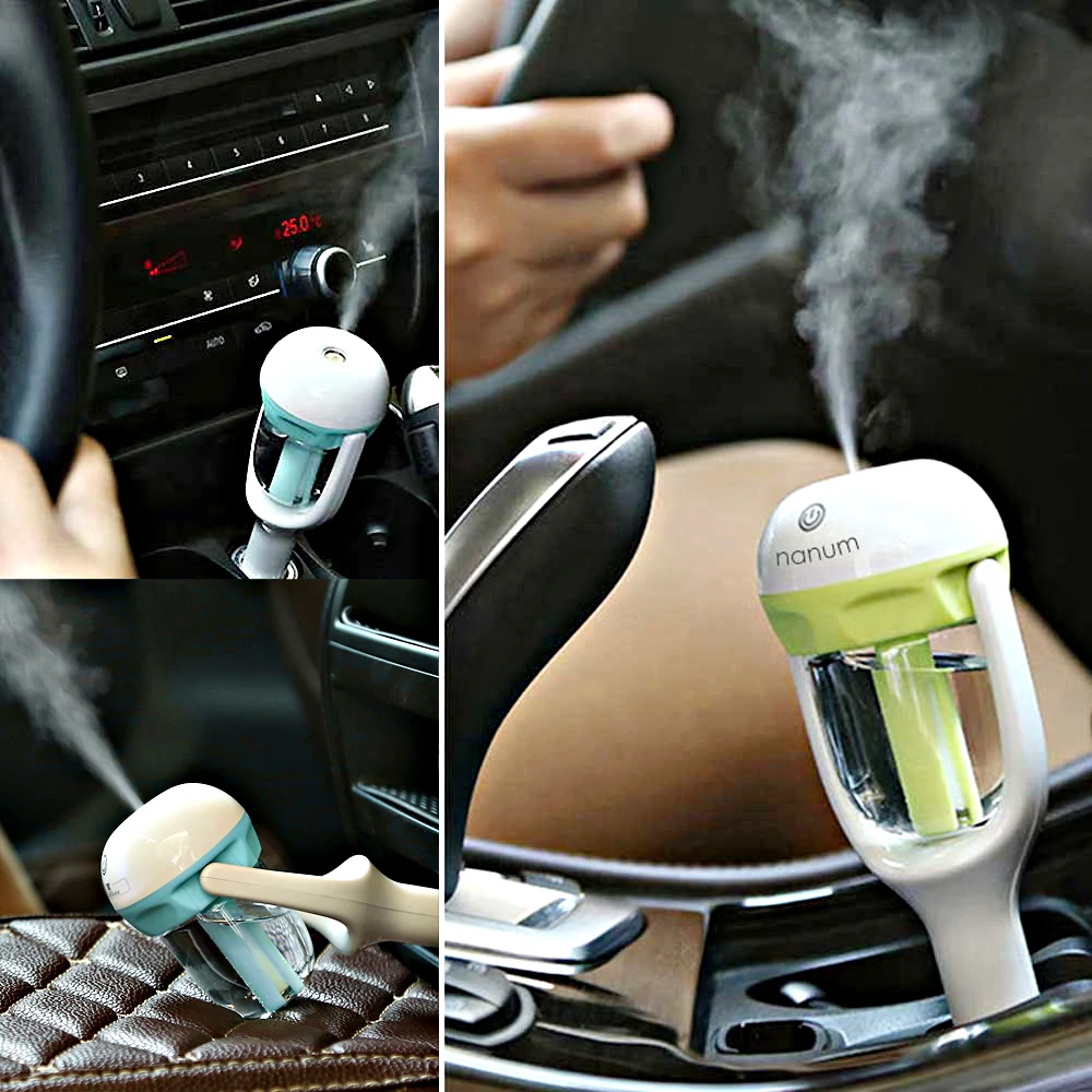 

Car Aroma Diffuser 12V Steam Air Humidifier Mini Air Purifier Aromatherapy Essential Oil Diffuser Portable Mist Maker Fogger