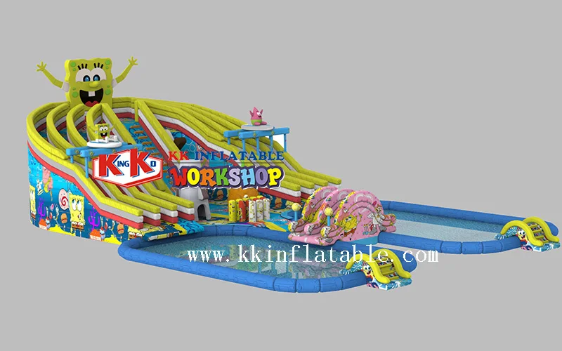 32x22x7m SpongeBob water slide 