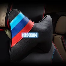 Для BMW e46 e90 e39 f30 f10 e36 e60 x5 e53 f20 e34 автомобиль сиденье подушка для шеи памяти кожаные аксессуары для подголовника