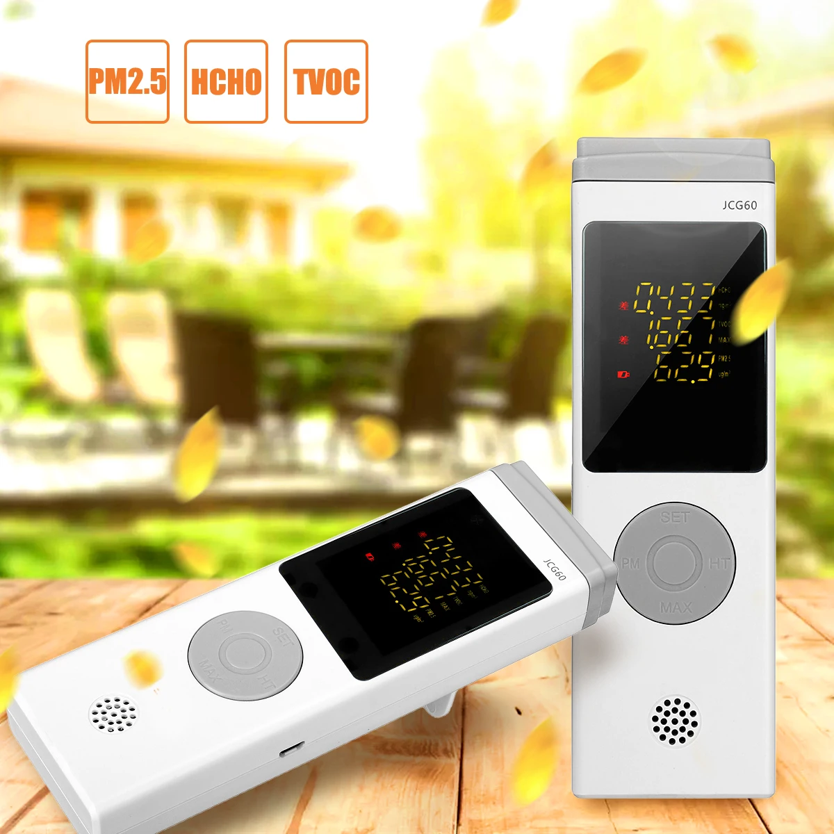 

HCHO TVOC PM2.5 Real Time Formaldehyde Detector Detects Testing Record Analyzed USB Charging Monitor Air Quality for Home Office