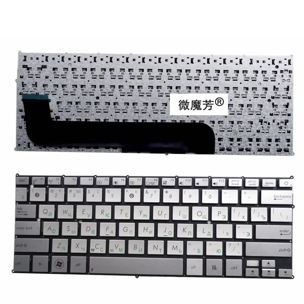  RU New FOR ASUS UX21 UX21E UX21A Laptop Keyboard Russian Silvery