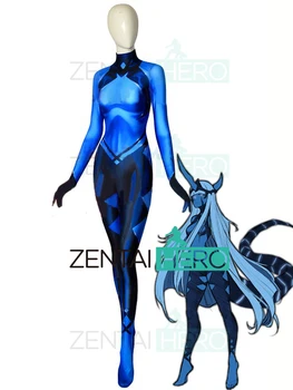 

Free Shipping 3D DyeSub Suit DARLING in the FRANXX Costume Klaxosaur Princess Cosplay Costume Spandex Bodysuit Halloween Costume